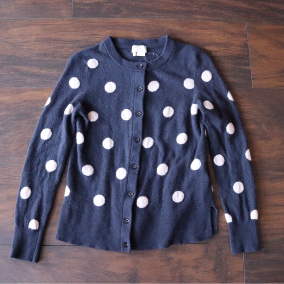 Kate Spade Polka Dot Cardigan - cashmere wool blend - Picture 3 of 6